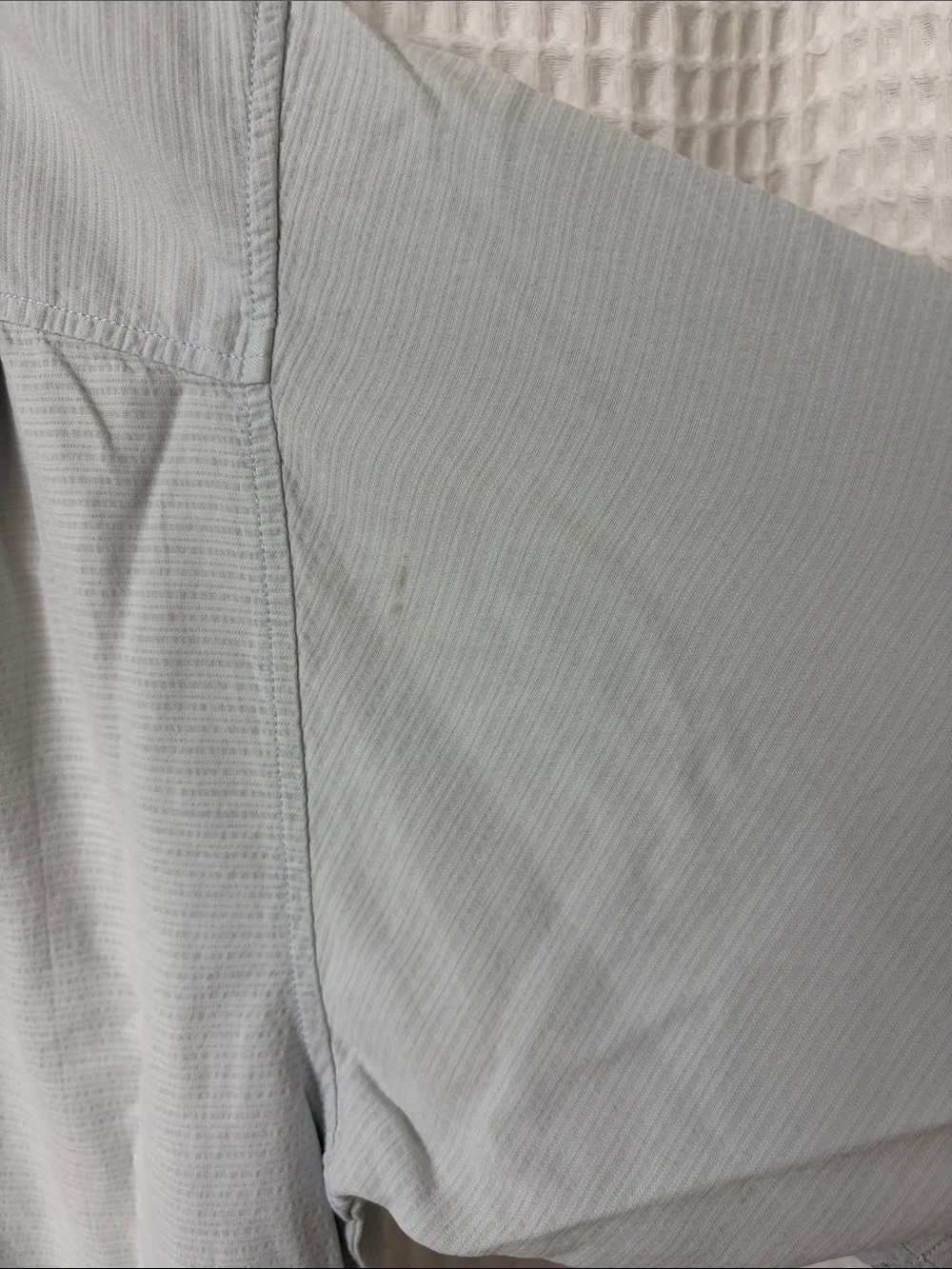 Tommy Bahama XL Light Blue Striped 100% Silk Short Sleeve Button Down - Picture 5 of 7